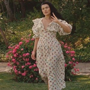 NWT: Doen Lucretia Floral Prairie Dress